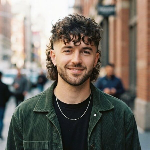 Curly Boys Modern Mullet