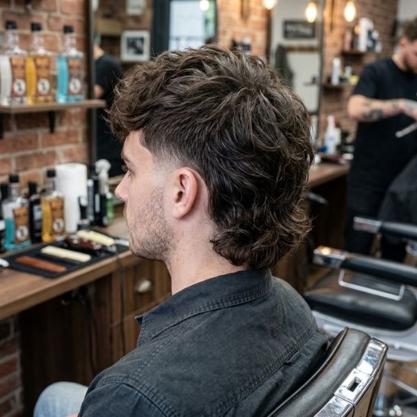 Burst Fade Mullet Haircut