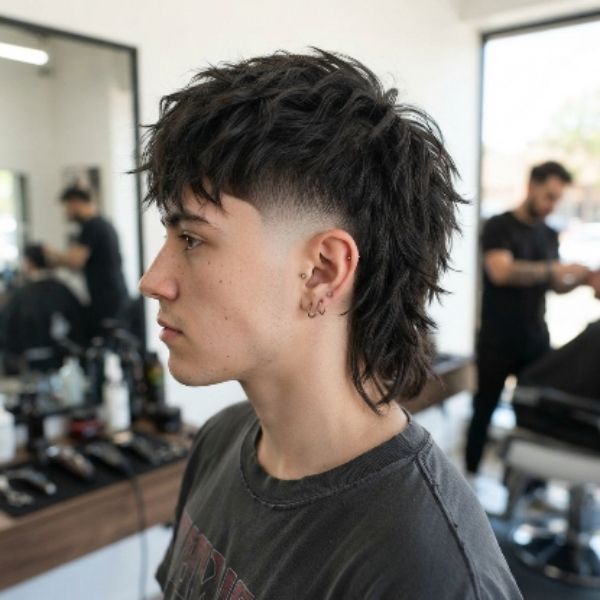 Choppy Mullet Taper Fade