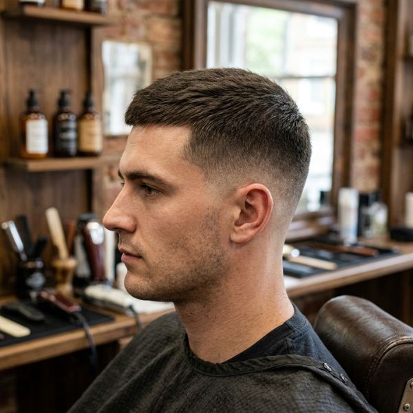 Classic Low Fade Crew Cut (2)