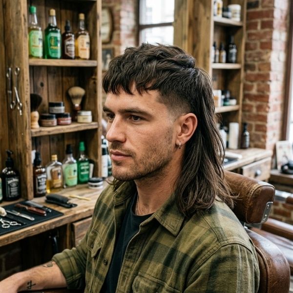Classic Straight Hair Mullet
