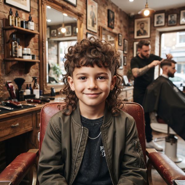 Curly Boys Modern Mullet