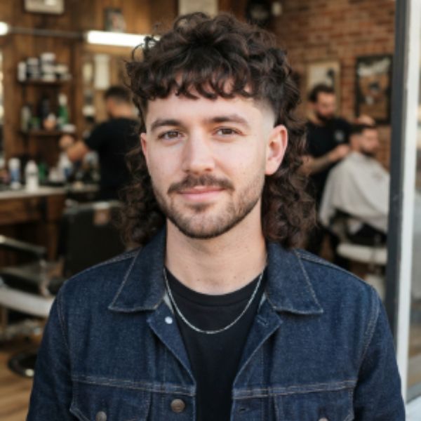Curly Fringe Low Taper