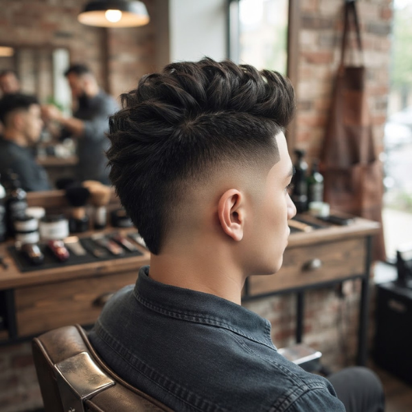 High Burst Fade Mohawk
