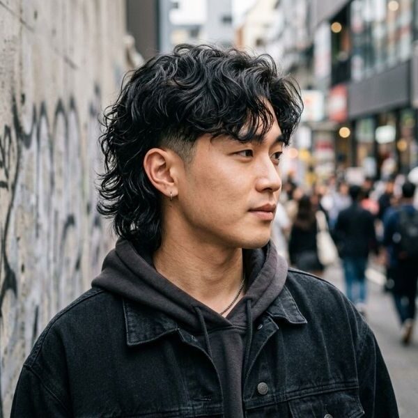 Korean-Inspired Wavy Mullet