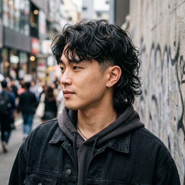 Korean-Inspired Wavy Mullet