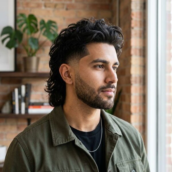 Low Fade Modern Mullet