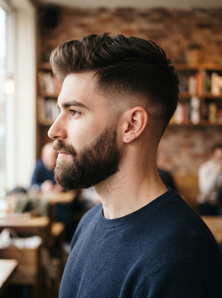 Long Crew Cut with Beard