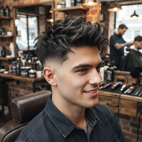 Messy High Burst Fade