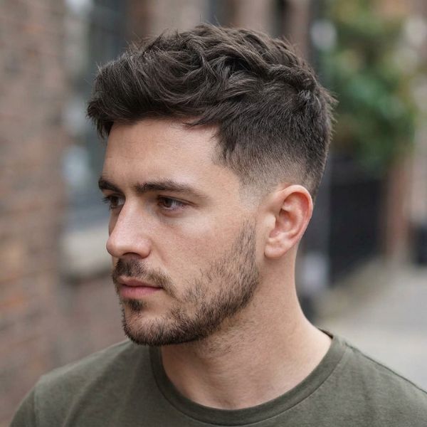 Messy Low Fade Crew Cut (2)