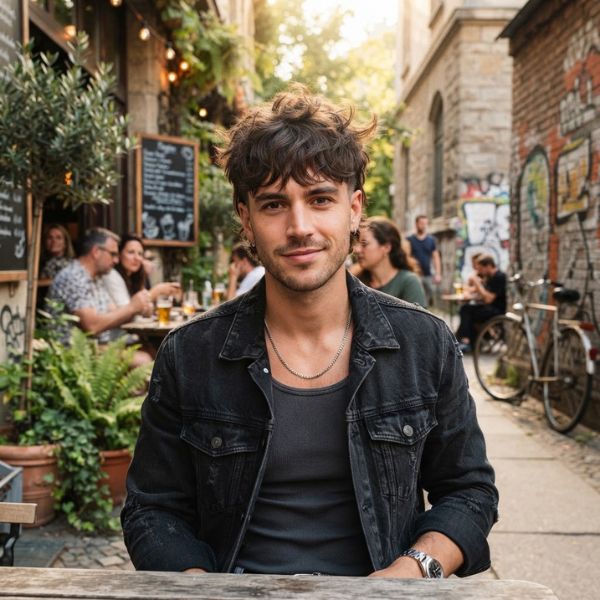 Messy Short Wolf Cut Men