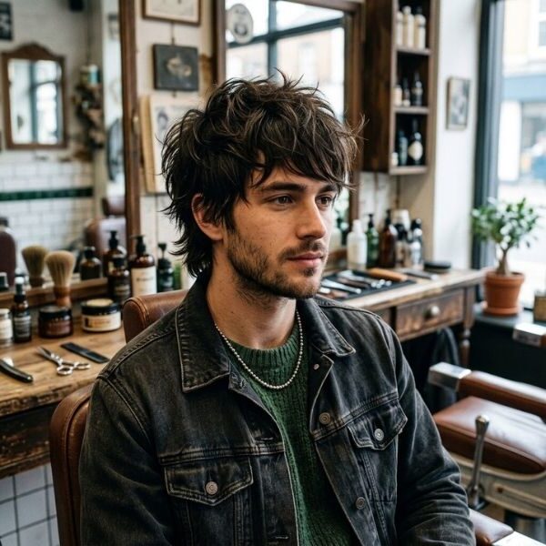 Messy Short Wolf Cut Men