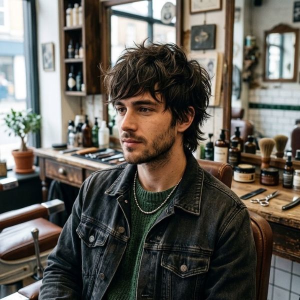 Messy Short Wolf Cut Men