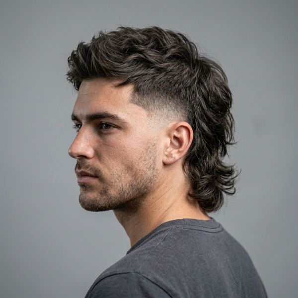 Mid Fade Mullet Haircut (1)