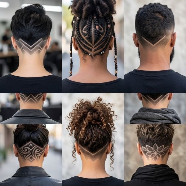 Nape and V Area Design