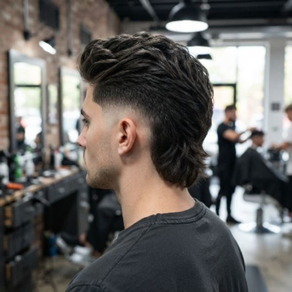 Quiff Mullet Fade