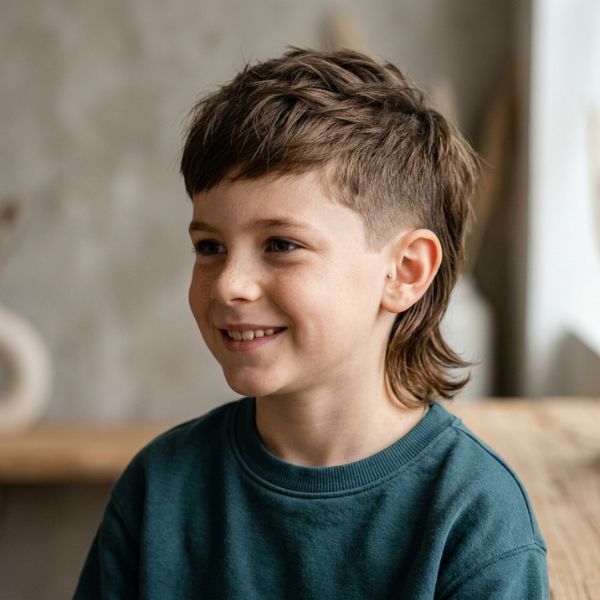 _Short Mullet Haircut Boy