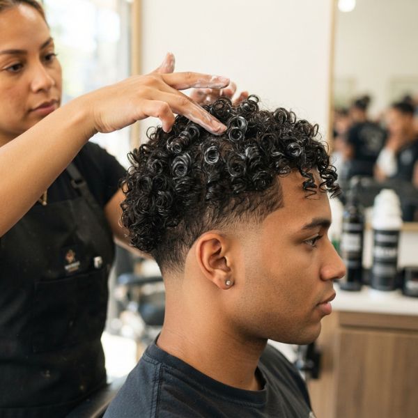 Styling and Care for Curly Burst Fades