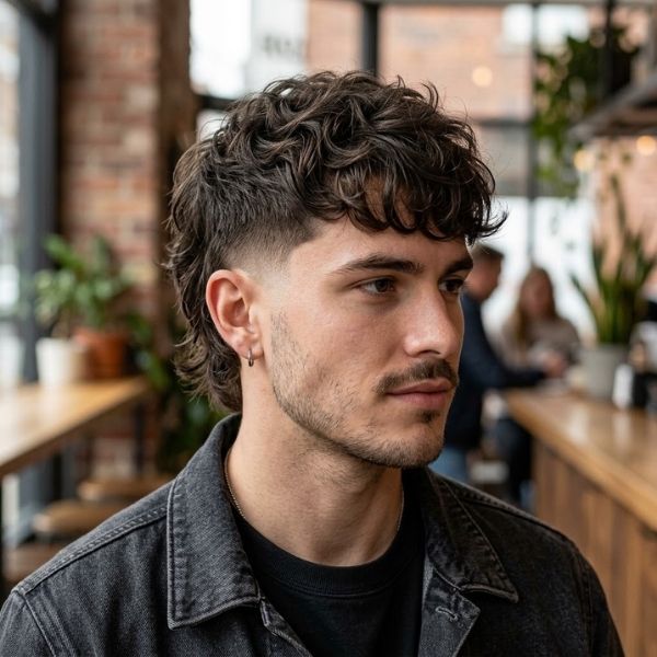 Trendy Short Mullet with Low Taper Fade