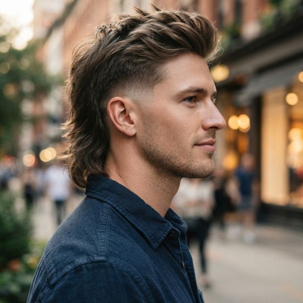 Mullet Low Fade Haircut