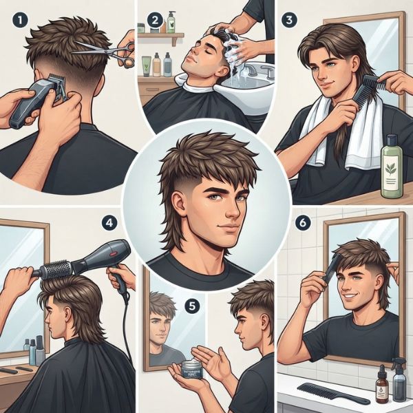 Straight Hair Mullet Maintenance Tips