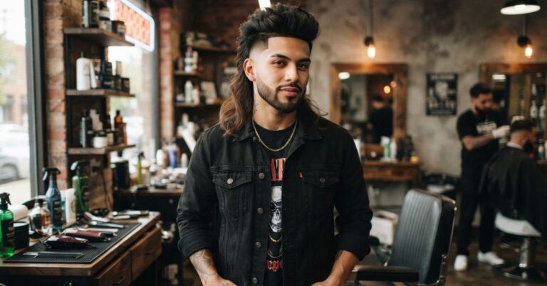 burst fade mullet