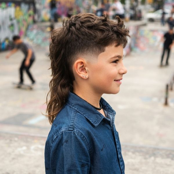 Kids Mullet Fade