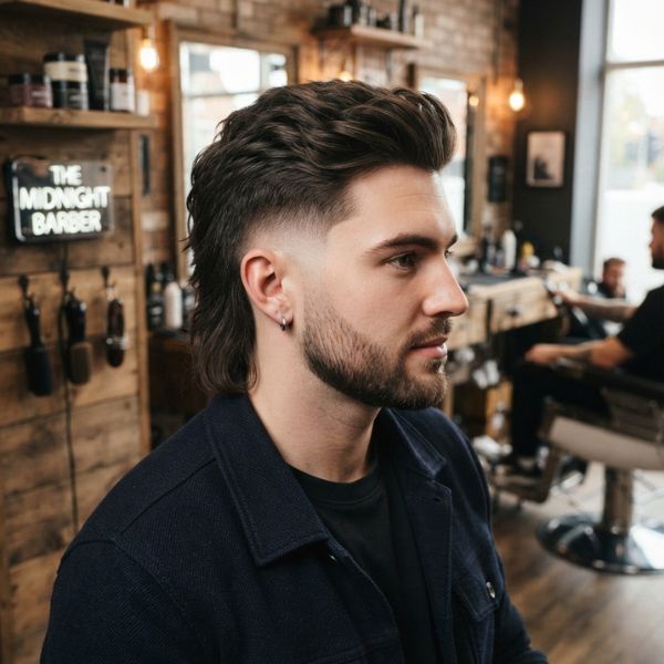 Mid Fade Mullet