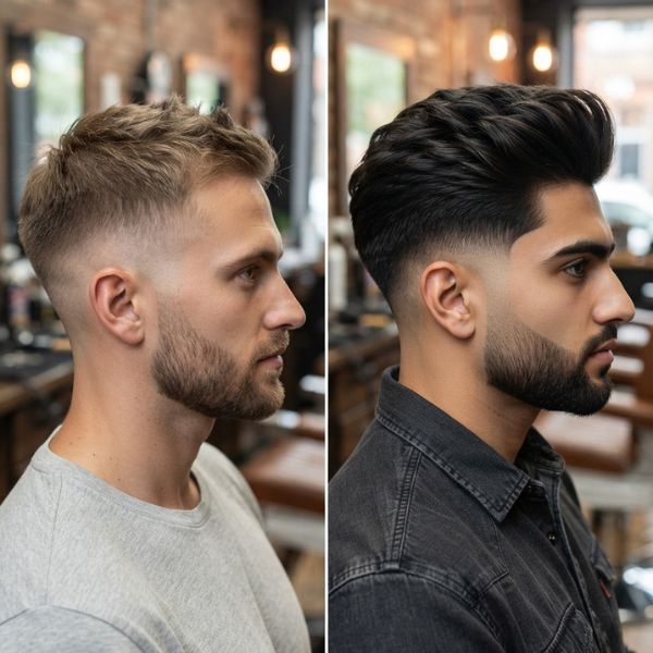 Burst Fade Design for Thick Hair vs Thin Hair