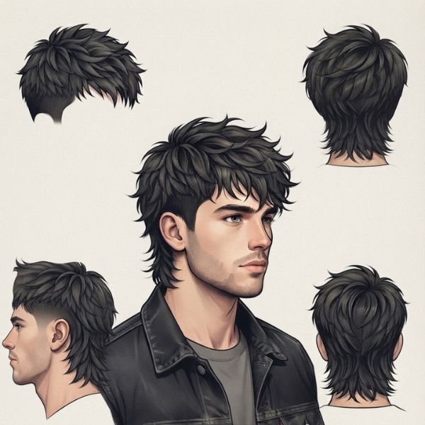 What Is a Short Wolf Cut Men Haircut