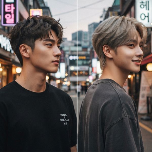 Short Wolf Cuts Men Korean and Korean Short Wolf Cut Men