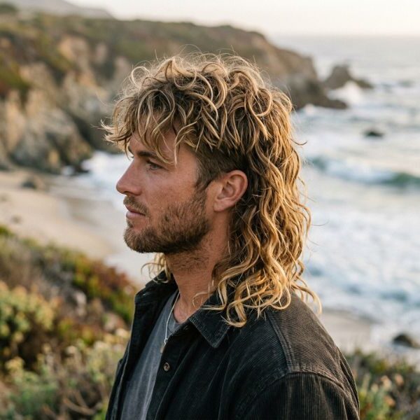 Wavy Surfer Mullet for Boys
